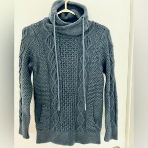 L.L. Bean Dark blueish grey Cowl Neck Sweater